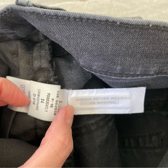 {LOFT} High Rise Skinny Tuxedo Stripe Jeans. - Picture 8 of 8